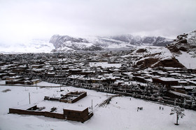 بارش برف در کرمان